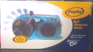 Freeplay Self Powered & Solar AM/FM Radio Solar Clear Blue New In Box Opened - Picture 1 of 2