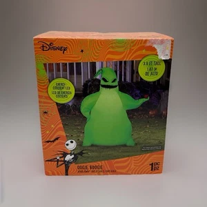 Gemmy Halloween Disney 3,5 Fuß Oogie Boogie mit Würfeln luftgeblasen aufblasbar Neu im Karton - Bild 1 von 6