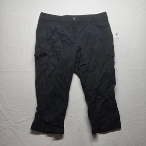 Pantalones capri CATO negros lisos estilo cargo adulto mujer dama talla 22W - Imagen 1 de 10