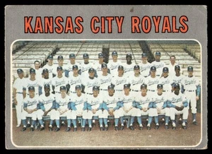 1970 OPC Royals Team Photo/Records Vintage Baseball Kansas City Royals #422 - Picture 1 of 2