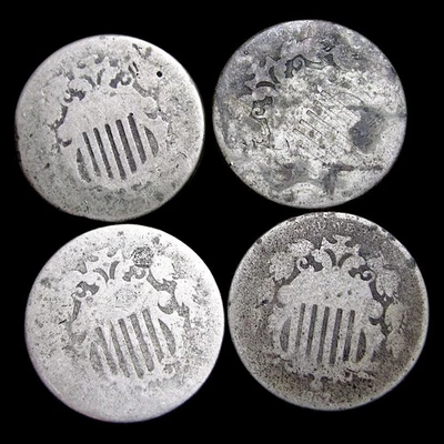 Lot of 4 Shield Nickels ---- Nice Details Coin Lot ---- #PP024 - Image 1 of 2