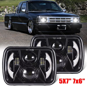 Faros LED DOT para Mazda B2200 B2600 B2000 RX-7 GLC 7x6" 5x7" pulgadas - Imagen 1 de 12