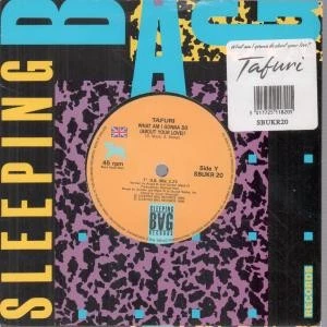 Tafuri What Am I Gonna Do 7" vinyl UK Sleeping Bag 1990 Silk on steel mix b/w 7 - Image 1 of 1