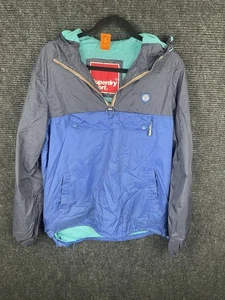 Superdry Hombre Chaqueta Pullover Informal Ocio Ligero Azul - Imagen 1 de 13