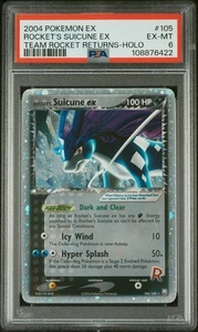 Pokemon Rocket's Suicune ex EX Team Rocket Returns Holo Rare 105/109 PSA 6 - Picture 1 of 2
