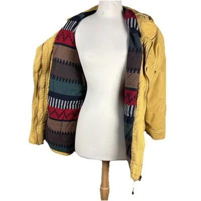 De Colección Años 90 Brandon Thomas Tareas Chaqueta Granero Abrigo Manta Forrada S Preppy Retro Acogedora Foto 1 de 4