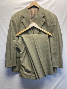 Vintage Chaps Ralph Lauren Herren Windowpane Suit 42R Hose 36x31 Fehler siehe Bilder - Bild 1 von 19