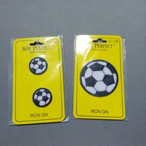 Soccer Ball 2" 1" New Embroidered Iron On Patches - Picture 1 of 2