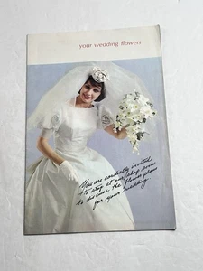 Folleto de flores de boda John Henry 1963 PM Rose Trenton NJ - Imagen 1 de 9
