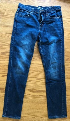 Old Navy mens 32x34 blue straight leg built-in flex denim jeans EUC - Image 1 of 4