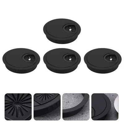 4pcs Tisch Runde Kabelbox Nützlicher Organizer Box Kabellochabdeckung - Bild 1 von 4