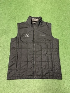 Simms Puffer Quilted Vest Men Size Small Primaloft Fishing Outdoors Company Logo - Foto 1 di 14