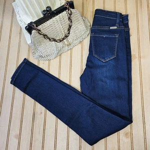 KanCan Size 0/23 Estilo Skinny Jeans High Rise Dark Wash Stretch Womens EUC - Picture 1 of 10