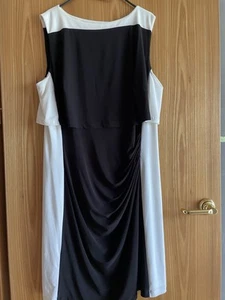 Tolles Ralph Lauren Kleid Schwarz Weiss Gr. 44/46 - Bild 1 von 9