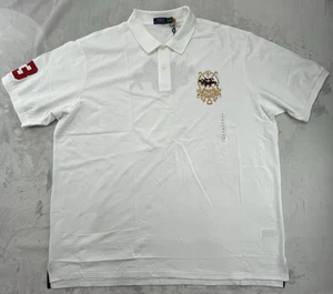 Polo Ralph Lauren Polo Men 4XLTall White Classic Big Tripe Pony #3 Back Crest - Picture 1 of 19
