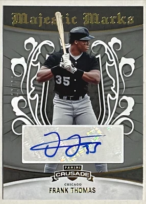 2024 Crusade Frank Thomas Auto 20/99 Silver Majestic Marks Chicago White Sox HOF - Image 1 of 4