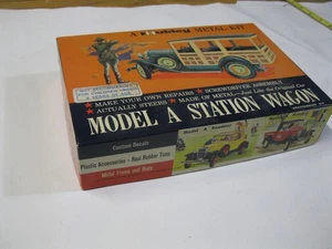 HUBLEY 1/20 Metal Kit Model A Station Wagon Car Vtg - Picture 1 of 5