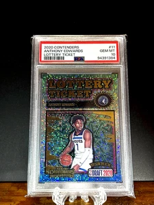 Boleto de lotería Panini Contenders 2020 Anthony Edwards RC Minnesota Timberwolves  - Imagen 1 de 2