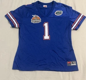 2007 Tostitos BCS National Championship Florida Gators Nike Jersey Girls L Blue - Picture 1 of 9
