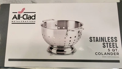 ALL-CLAD Classic Stainless Steel 5 Qt Colander Strainer - Image 1 of 3