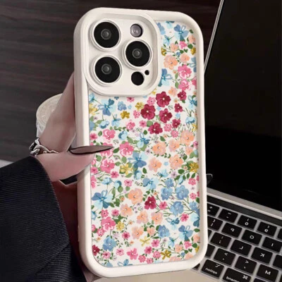 For iPhone 15 Pro Max 14 Plus 13 12 11 XS XR 8 7 Shockproof Flowers Case Cover - Image 1 of 4