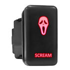 SCREAM Red LED Backlit Switch Tall Push Button 1.54"x 0.83" (Fit: Toyota)