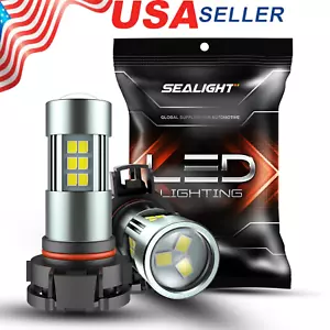 Par de luces antiniebla LED SEALIGHT F1 5202/5201 6000K para GMC Sierra 1500 súper brillantes - Imagen 1 de 12