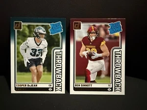 Panini Donruss 2024 clasificación retro novato Cooper DeJean #47 / Ben Sinnott #15 - Imagen 1 de 2