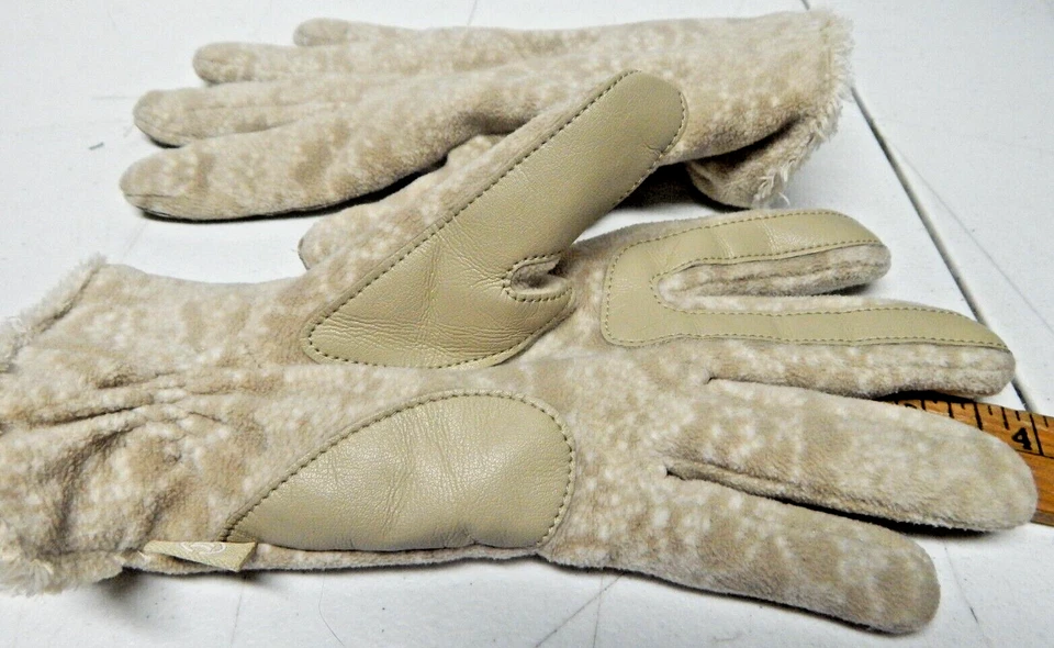 Guantes Isotoner Mujer Crema Bronceado Marfil Forrados de Vellón Táctil Microluxe Foto 1 de 4