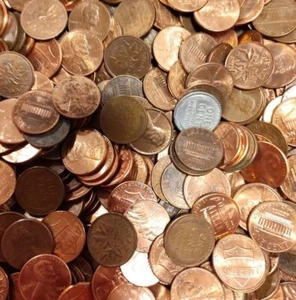 Mystery Hunting Returned Pennies Wheat, Memorial, Indian Head Unsearched 4 Lbs. - Picture 1 of 2