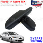 Fits 2009-2014 Acura TSX Leather Front Door Panels Armrest Cover 2pcs Black