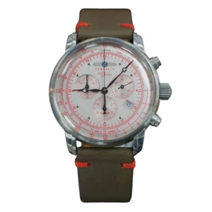 Zeppelin 8680-2 Herrenuhr Quarz Chronograph mit Lederarmband - Photo 1 sur 1