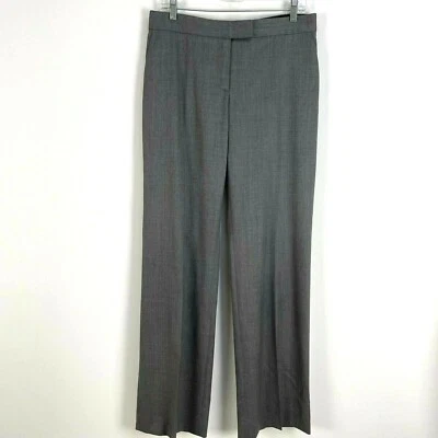 Pantalones Stella McCartney Talla 6 Gris Jaspeado Pierna Recta Vestido Pantalones Carrera Foto 1 de 4