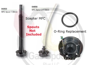 2 SCEPTER MFC Gas Spout Buna Nitrile Replacement O-Ring Gaskets for 19mm & 28mm - Picture 1 of 4