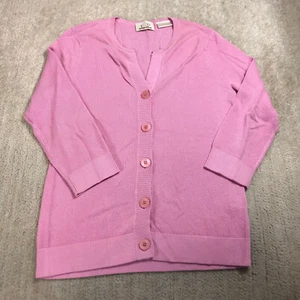 Ep Pro Sweater Womens Small Pink Preppy Cardigan Golf Quater Sleeve Ladies - Picture 1 of 9