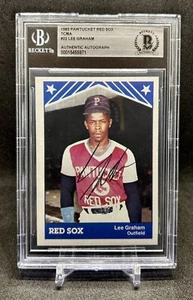1983 TCMA Pawtucket #22 Lee Graham RC BAS Authentic Signed Auto Red Sox 971 RARE - Picture 1 of 3