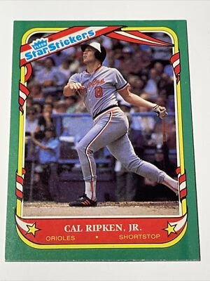 1987 Fleer Star Stickers Cal Ripken Jr - Image 1 of 2