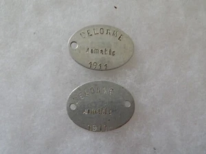 Pair of aluminum identity plates model 1883 CHARTRES subdivision - Picture 1 of 2