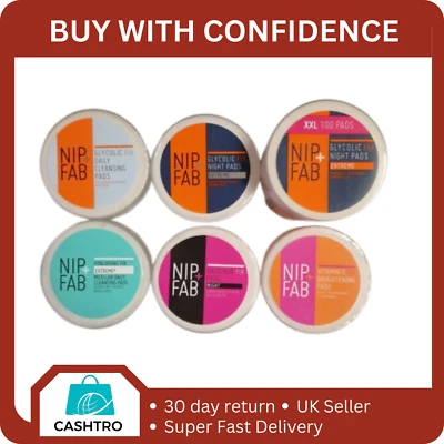 Nip Fab Pads Glycolic Fix, Hyaluronic Fix, Salicylic Fix, Vitamin C Fix - Image 1 of 2