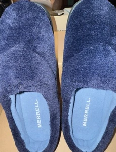 MERRELL HUT MIC 2 SLIDE COZY MENS SIZE 9 Might Night Blue - Picture 1 of 9