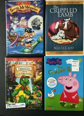 Lot 4 DVDS - Peppa Pig Franklin Turtle Tom and Jerry Crippled Lamb - Image 1 of 3
