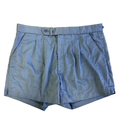 Vtg 80's Jockey Sky Blue ADJUSTABLE Waist Preppy TENNIS ATHLETIC Shorts 36 - Image 1 of 4