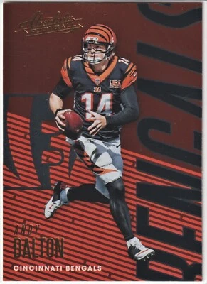 2018 Panini Absolute - ANDY DALTON - #19 - Cincinnati Bengals (B) - Image 1 of 2