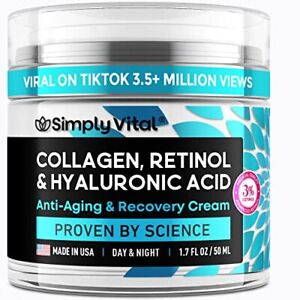 Face Moisturizer Collagen Cream - Anti Aging Neck and Décolleté - Made in USA...