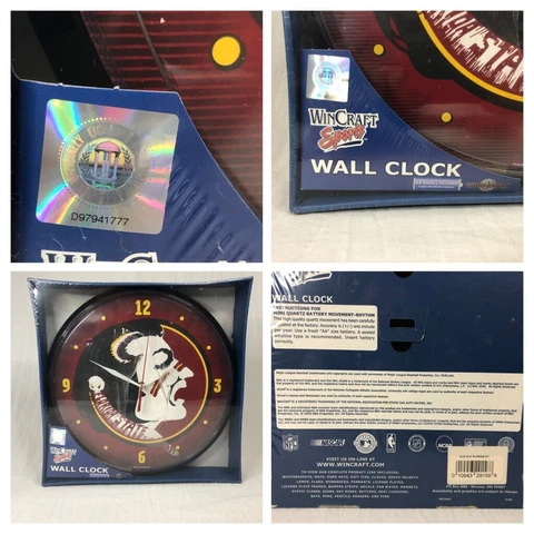 WINCRAFT SPORTS FLORIDA STATE SEMINOLES 12" WALL CLOCK BATTERY OPERATED Cover