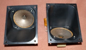2 matched RCA Orthophonic "stereo" Alnico V 3 1/2" Tweeters #961616-6 274746 VGC - Picture 1 of 9