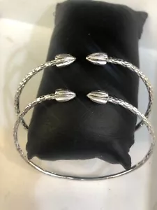 sterling silver .925 ,west indian bangle bracelet set - Picture 1 of 7