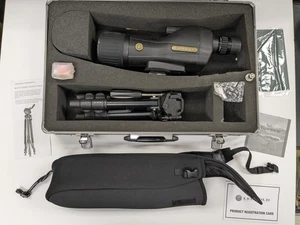 Leupold SX-1 Ventana 20-60X80 Spotting Scope + Tripod And case-NEW OPEN BOX - Picture 1 of 12