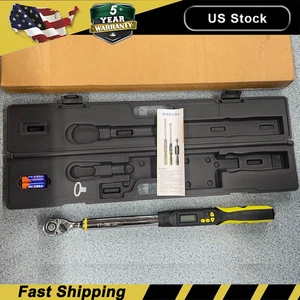 Digital Torque Wrench Adjustable Electric Torque Wrench/Tool 1/2" Drive 10-200NM - Picture 1 of 23