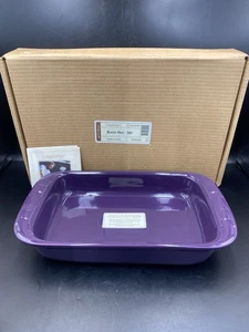 Cerámica Longaberger WT 2Qt. nueva en caja PLATO PARA HORNEAR BERENJENA 11" X 7" ~ Cocina Cocina - Imagen 1 de 4